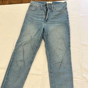 Madewell straight leg denim